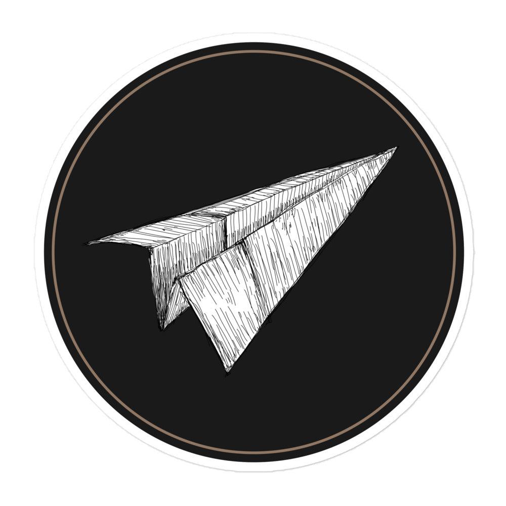 Paper Plane Sticker